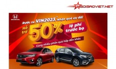 Nhận 50% phí trước bạ khi mua Honda City, CR-V số Vin 2023