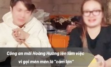 Công an mời Hoàng Hường lên làm việc vì gọi mèn mén là cám lợn