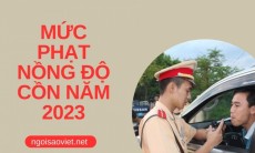 Mức phạt nồng độ cồn áp dụng từ năm 2023