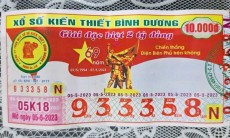 Xổ số Bình Dương xin lỗi vì in nhầm vé số