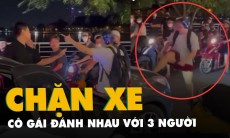 Xôn xao đoạn clip cô gái ở Hồ Tây bị đánh