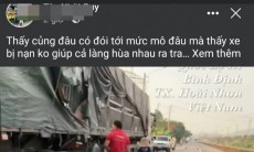 Thực hư người dân "hôi của" khi xe chở gạo gặp nạn