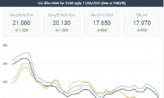 Giá xăng tăng bật trở lại sau khi về vùng giá năm 2021