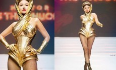 Lối catwalk "mổ cò" của Vũ Thu Phương nhận nhiều ý kiến trái chiều