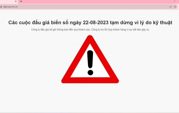 Ngày đầu đấu giá biển số ô tô gặp sự cố, người tham gia thất vọng