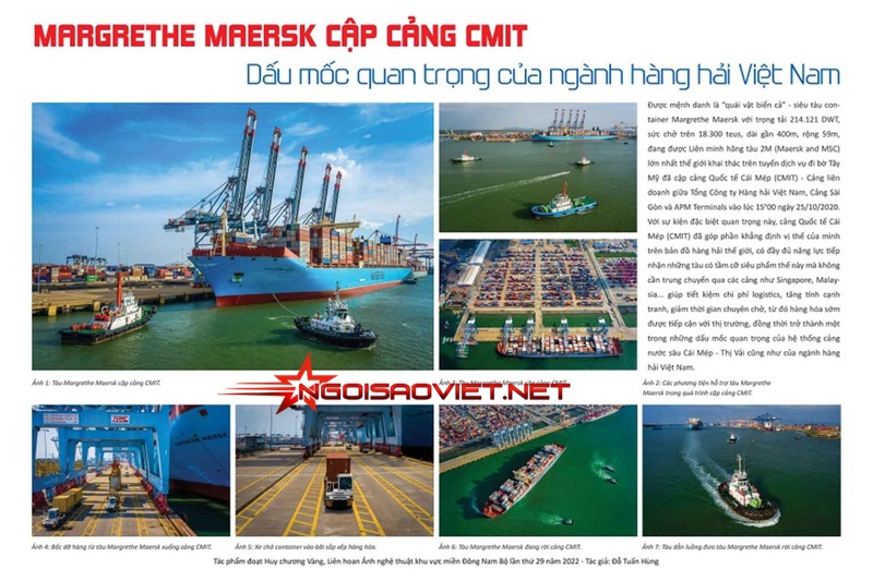 Margrethe Maersk cập cảng CMIT - Dấu mốc quan trọng của ngành hàng hải Việt Nam