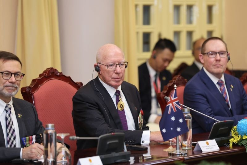 Toàn quyền Australia David Hurley tại cuộc hội đàm