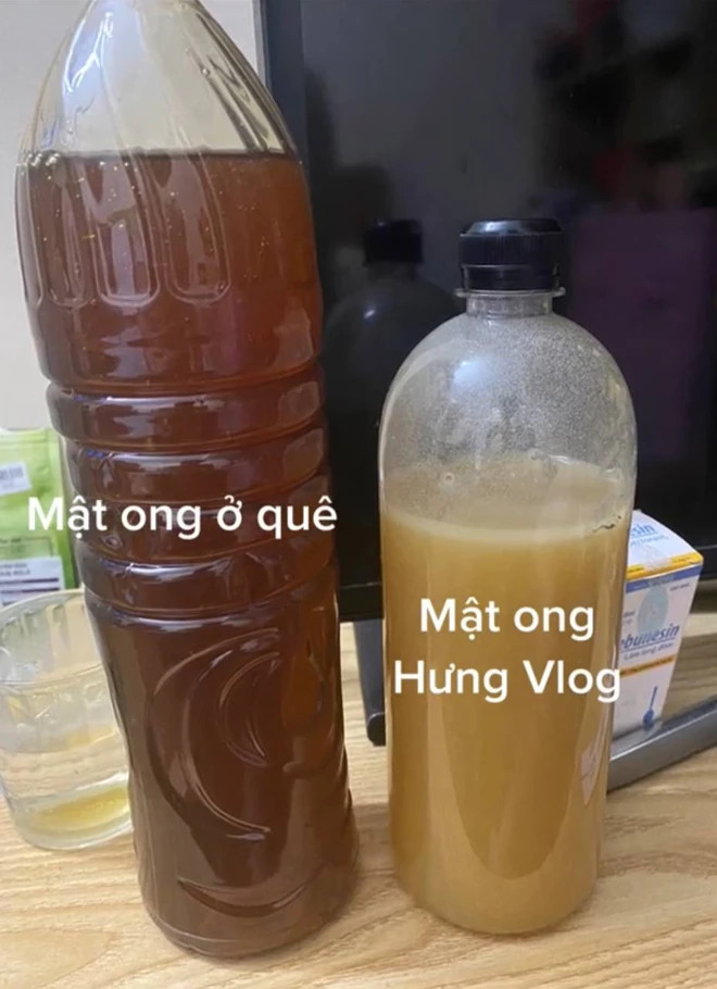 Mật ong đổi màu, sủi bọt lạ