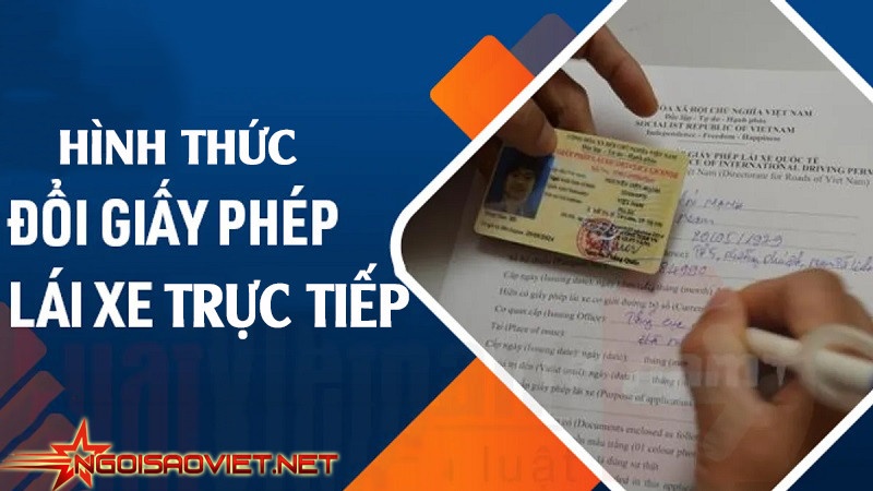 Hình thức đổi bằng lái xe máy trực tiếp