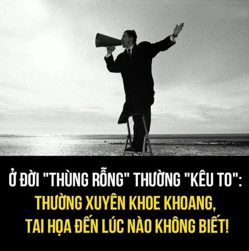 Không khoe khoang bản thân