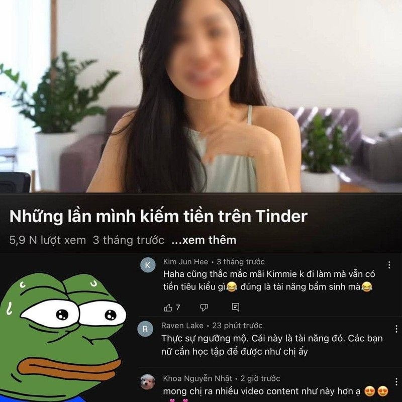 Kimmie chỉ mọi người cách kiếm tiền trên Tinder