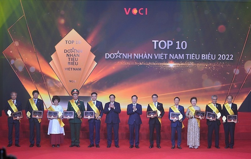 Giải thưởng top 10 doanh nhân Việt Nam tiêu biểu nhất 2022